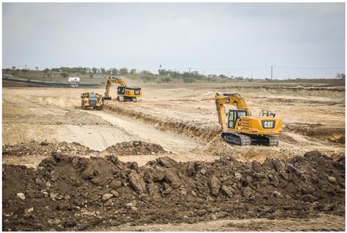 Excavation work at EMHS site